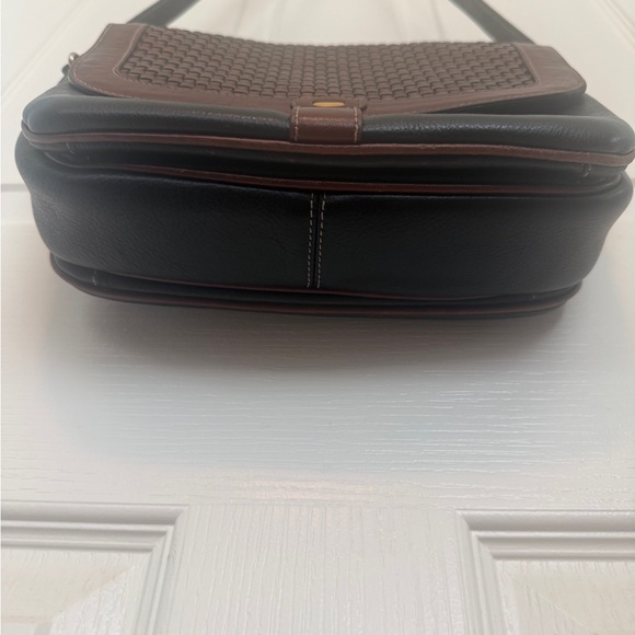 BALLY BLACK AND BROWN WOVEN LEATHER BAG & WALLET, VGUC - Picture 5 of 17